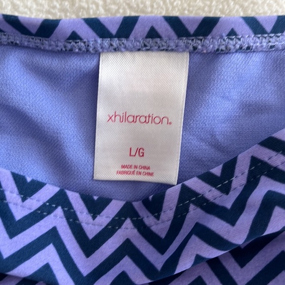 EUC Xhilaration ladies size L purple and blue bikini bottoms, barely used - Picture 2 of 6